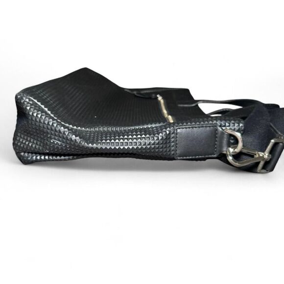 Police Brand Black Brief Case Laptop Bag with Crossbody Strap and Top Handles - Picture 4 of 8